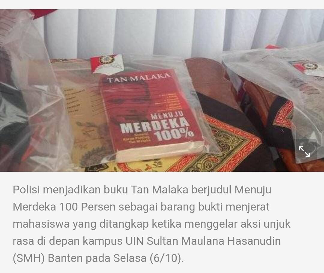 Bawa Buku Tan Malaka Saat Demo, Mahasiswa di Banten Diancam 1 Tahun 4 Bulan Penjara