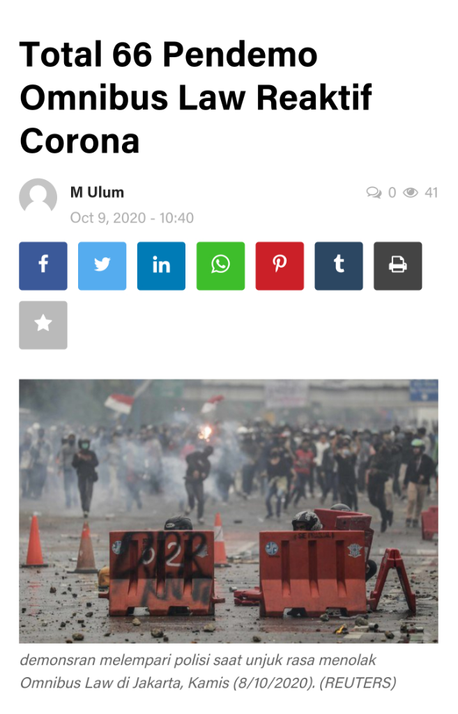 22 Pengunjuk Rasa Reaktif Covid-19 Nginap di Wisma Atlet