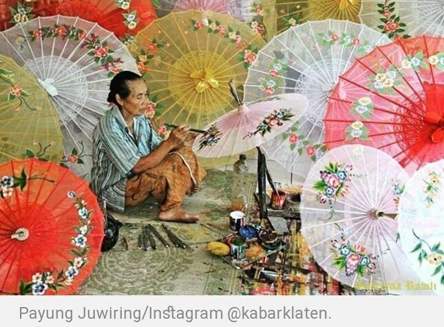 &#91;Coc Reg Klaten&#93; Payung Juwiring, Si Cantik Warisan Leluhur Yang Kini Minim Pengrajin
