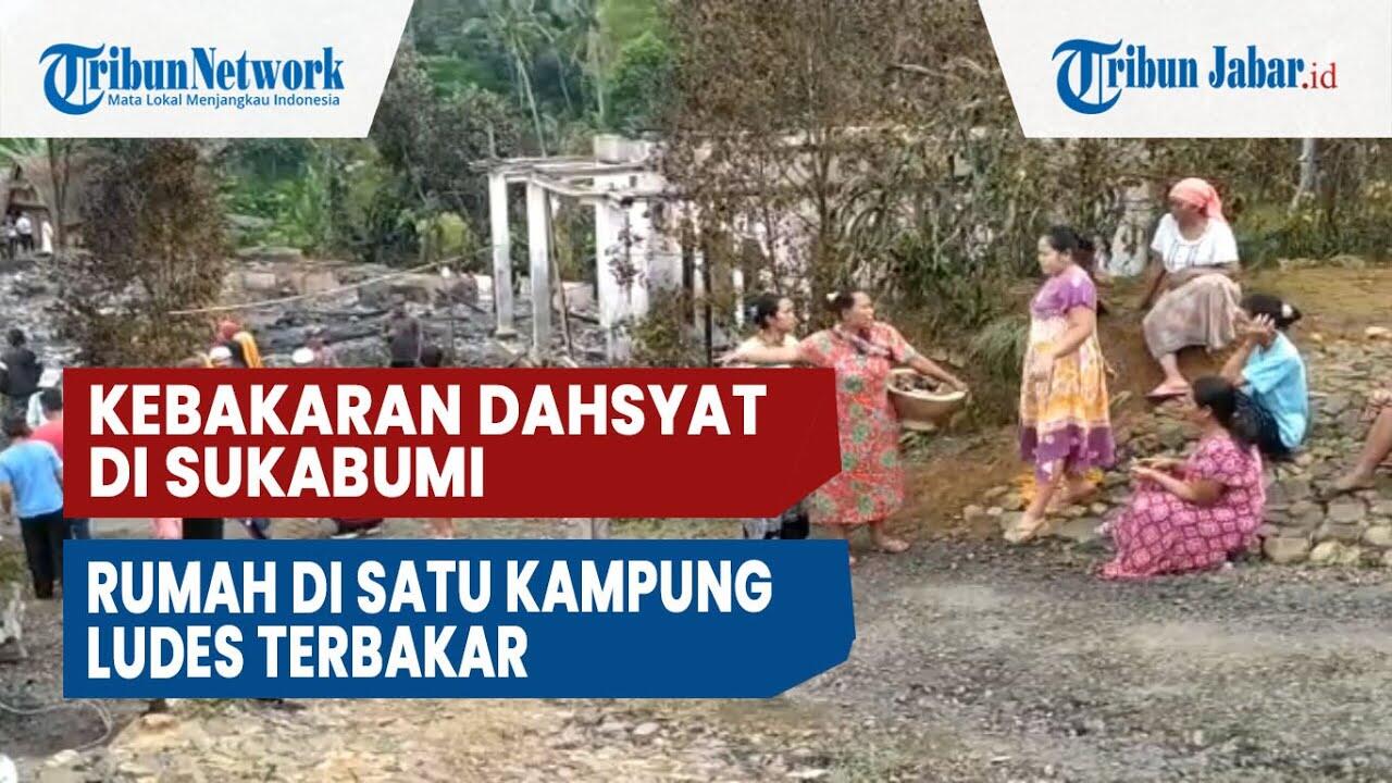 Korsleting Listrik Rumah Satu Kampung Kebakaran