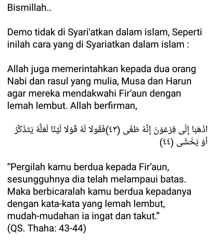 4 Alasan Aksi Demo Tidak Seharusnya Dilakukan Mahasiswa Muslim..Nomor 4 Emejiing