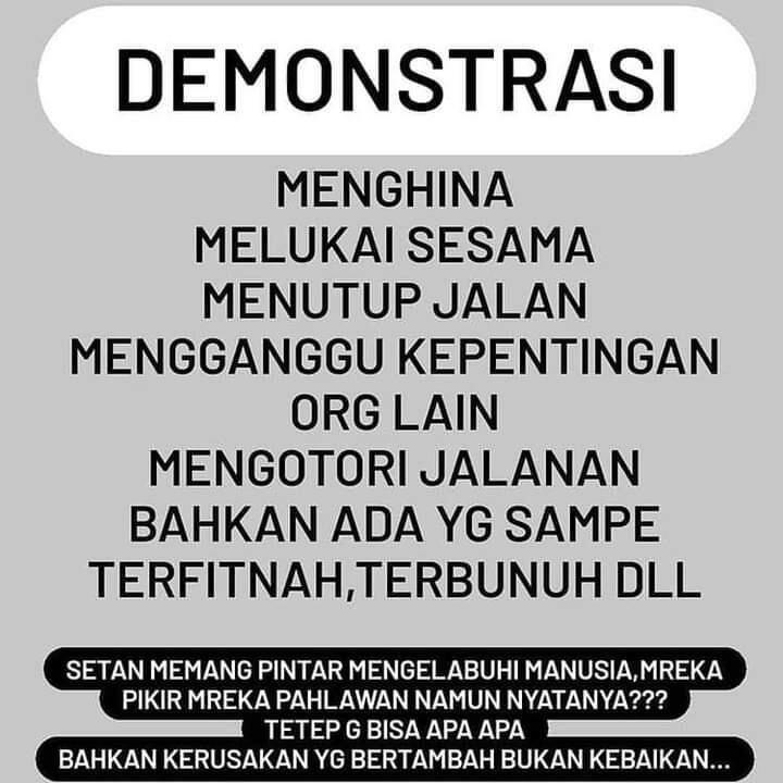 4 Alasan Aksi Demo Tidak Seharusnya Dilakukan Mahasiswa Muslim..Nomor 4 Emejiing