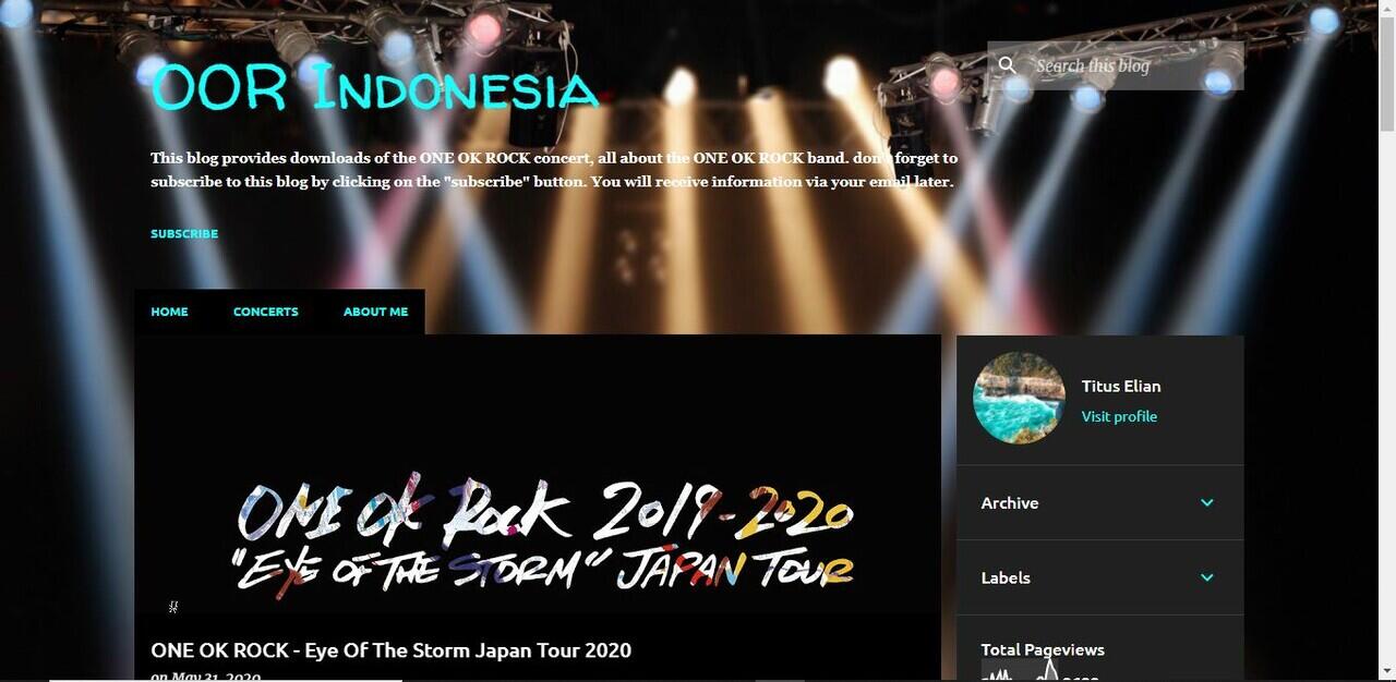 Tempat download konser ONE OK ROCK