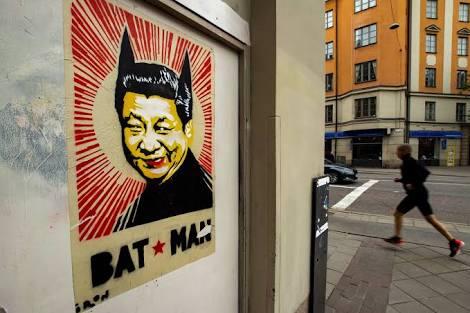 Karikatur 'Batman' Xi Jinping Nampang di Restoran, Picu Kontroversi