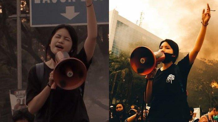 Viral, Ini Sosok Mahasiswi yang Orasi Pancasalah Ketika Demo Tolak UU Cipta Kerja ...