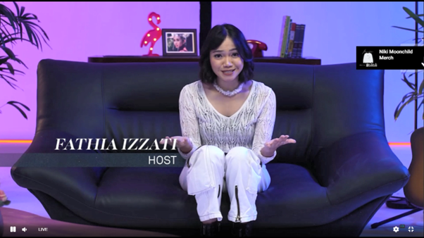 Moonchild Live Experience, Konser Treatikal Virtual NIKI ZEFANYA di KASKUS TV
