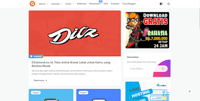 Download Template Arlina Code Terbaru Blogger Responsive