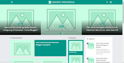 Download Template Igniplex Premium Blogger Responsive