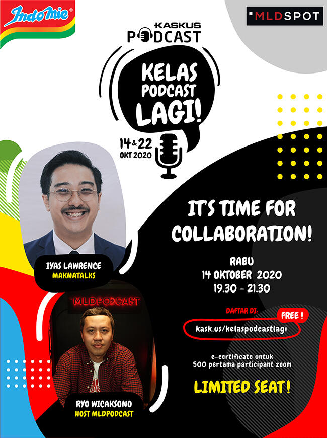 Kelas Podcast Lagi Membahas Pentingnya Kolaborasi, Cek Rahasianya Dimari Gan!