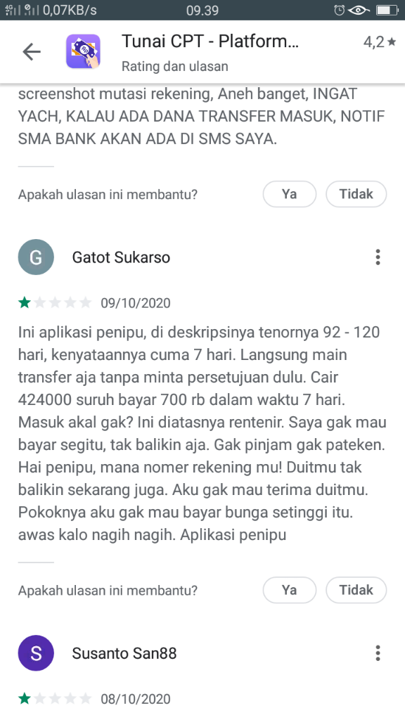 LAPORAN PENIPUAN ONLINE