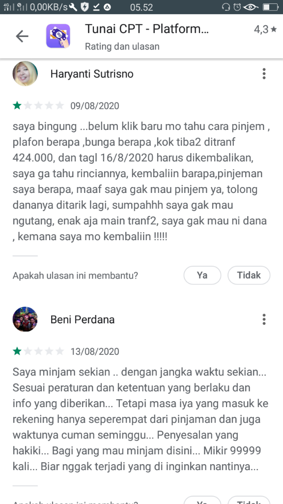 LAPORAN PENIPUAN ONLINE