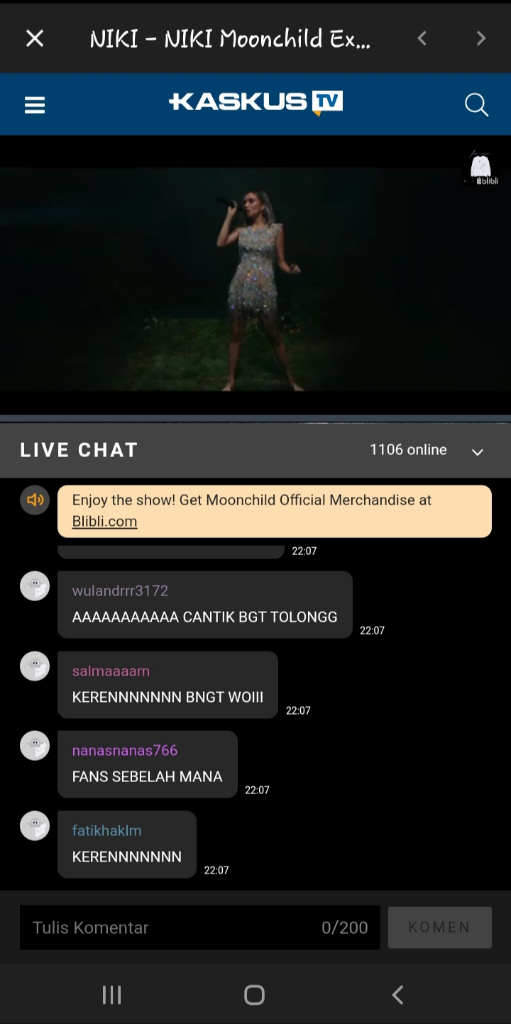 Live Experience Moonchild Niki, Konser dengan Konsep Panggung yang Luar Biasa Keren!