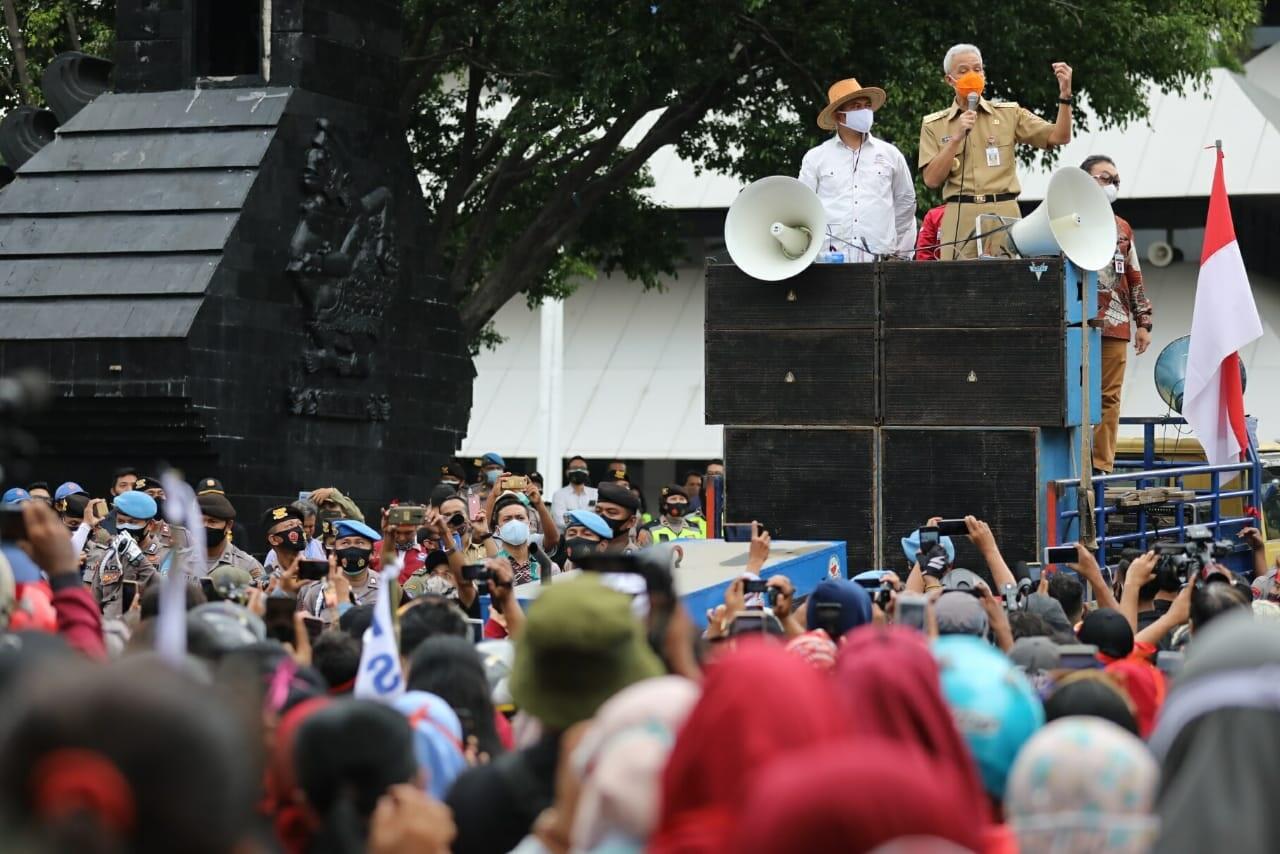 Ganjar Sebut Sudah Dapatkan Draf Final UU Cipta Kerja
