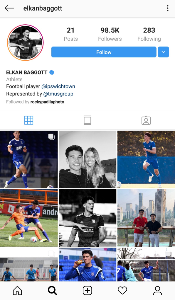 Media Inggris Heran Elkan Baggott Punya Banyak Followers Di Instagram