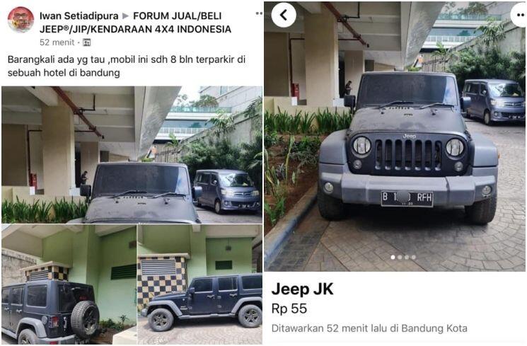 Viral Mobil Mewah 8 Bulan Mangkrak di Hotel Bandung, Platnya Bikin Salah fokus.
