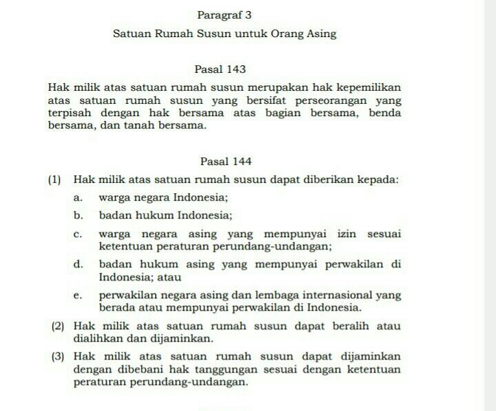 Kepemilikan Properti Asing dalam Omnibus Law Perlu Dipertegas