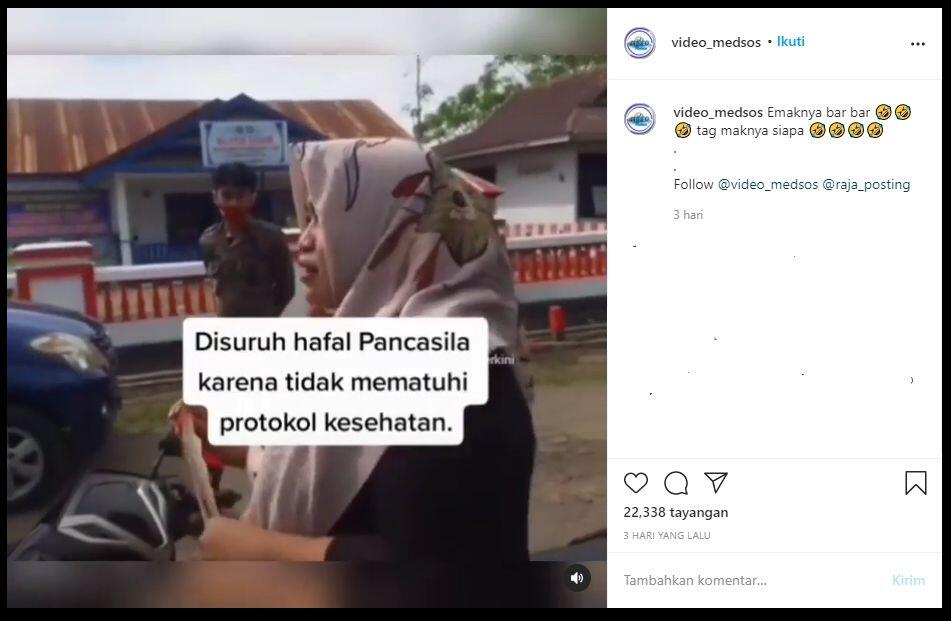 Heboh Emak-emak Dihukum Lafalkan Pancasila, Jawabannya Bikin Menganga