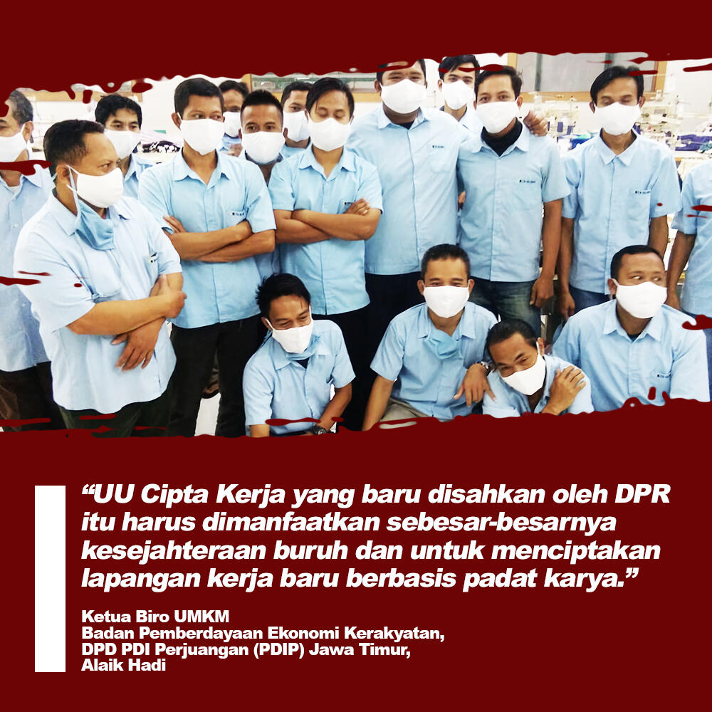 PDIP Ingin Kesejahteraan Buruh Jadi Prioritas dalam UU Cipta Kerja