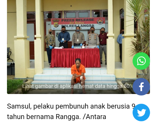 Pelaku Pembunuhan Rangga Si Pahlawan Kecil Ditemukan Tewas di Dalam Sel Tahanan

