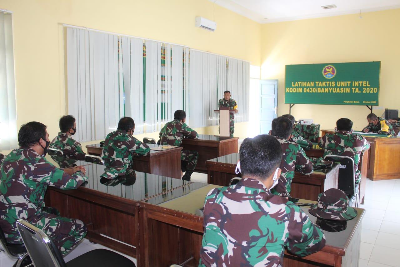 KODIM 0430/BA MENGGELAR LATIHAN TAKTIS INTELIJEN