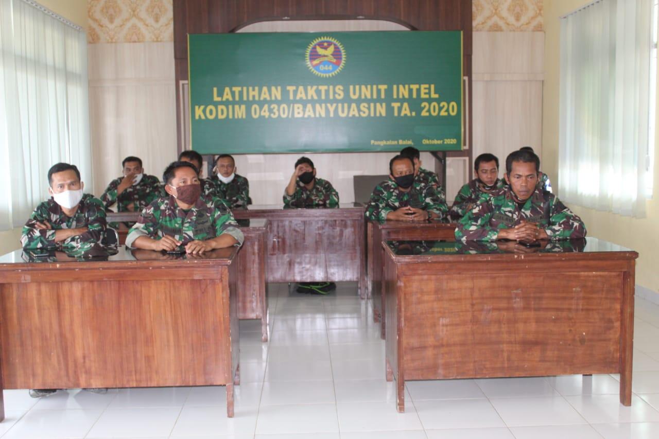 KODIM 0430/BA MENGGELAR LATIHAN TAKTIS INTELIJEN