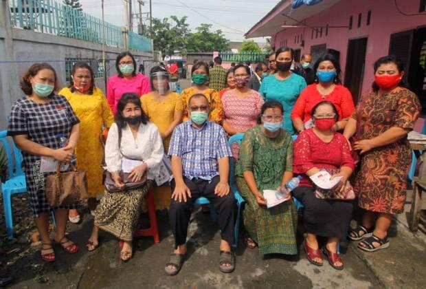 Jemaat GBKP Belawan Doakan Akhyar - Salman Pimpin Kota Medan