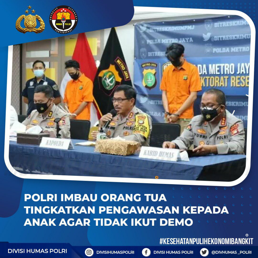 95 Persen Perusuh Demo UU adalah Pelajar, Polisi Imbau Orangtua Ikut Mengawasi