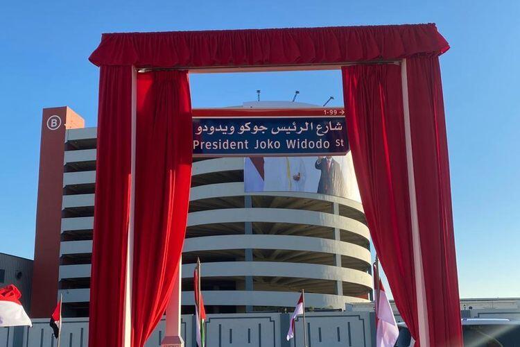 Nama Presiden Jokowi Diabadikan Jadi Nama Jalan di Uni Emirat Arab