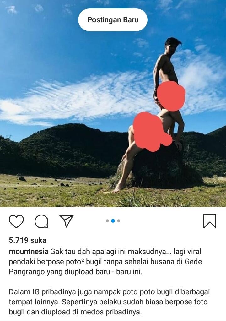 TNGGP Minta Pendaki Bugil di Gunung Gede Pangrango Minta Maaf