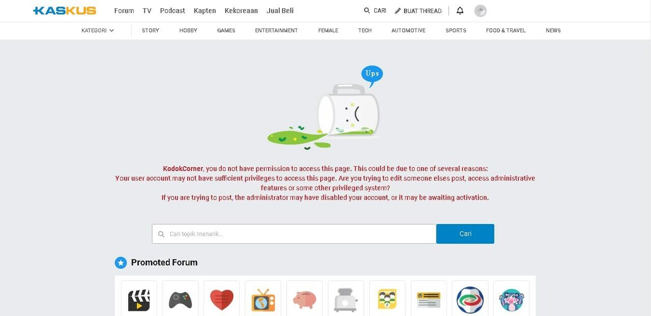 &#91;ASK&#93; Tidak bisa membuat THREAD di SubForum Lounge Video
