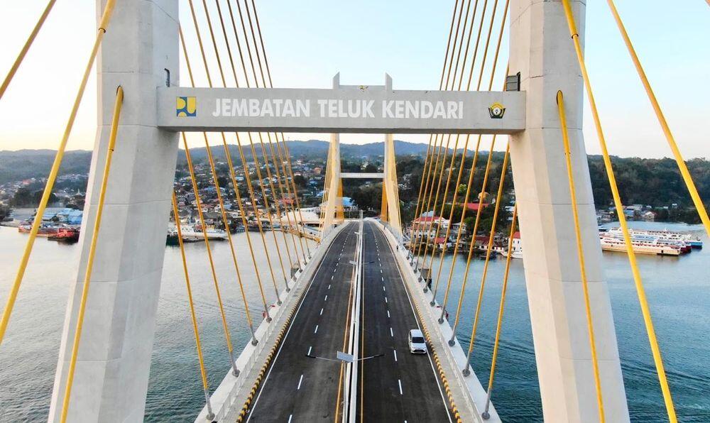 Keren! Begini Penampakan Jembatan Teluk Kendari Rp 804 M