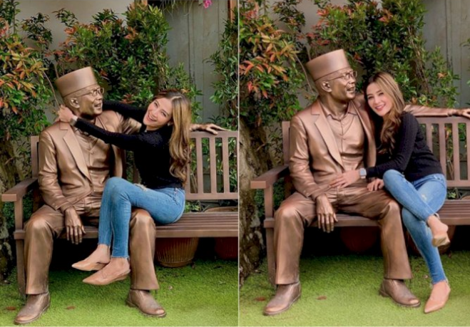 Patungnya Dipeluk Cewek Cantik, Ridwan Kamil: Mohon Jaga Jarak