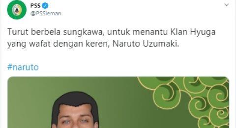 Naruto Dikabarkan Meninggal, PSS Sleman: Turut Berbelasungkawa