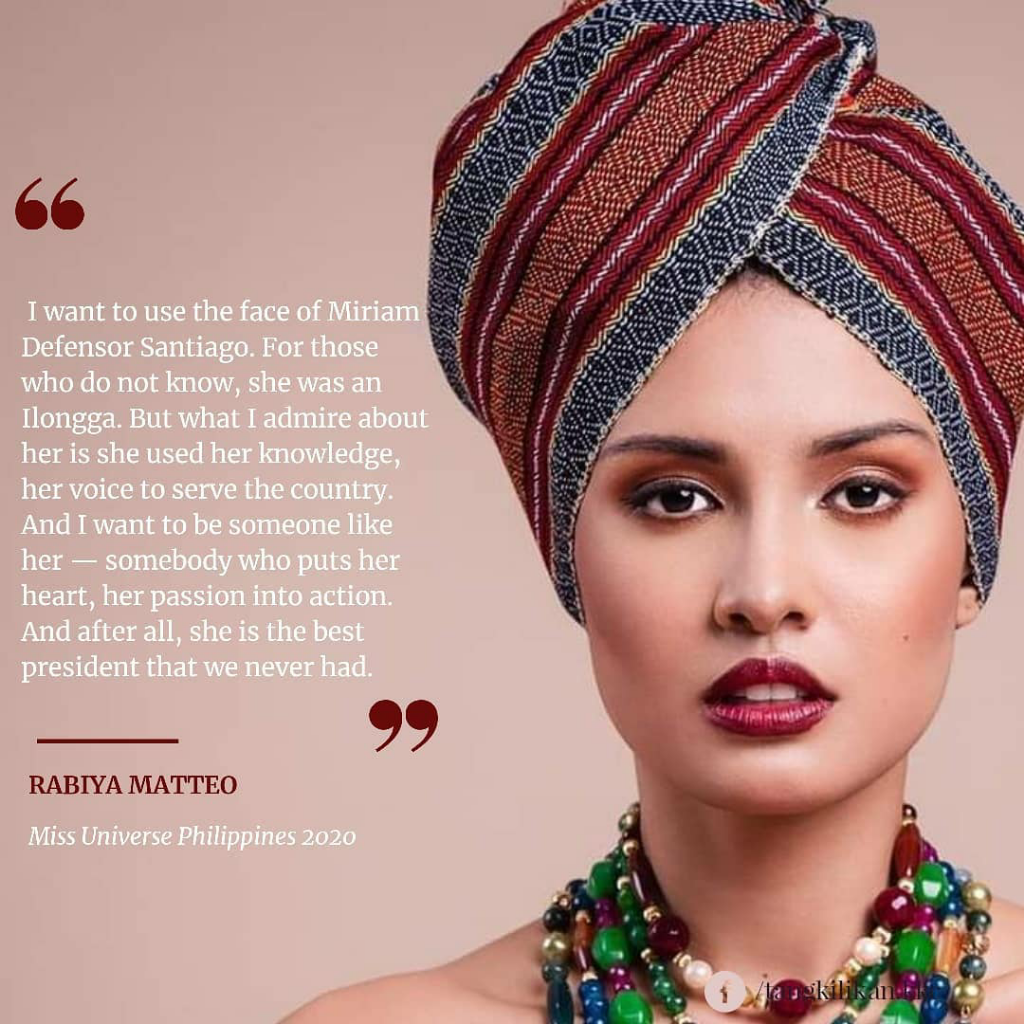 Rabiya Mateo Menang Di Kontes Miss Universe Philippines 2020, Saingan Indonesia Nih!