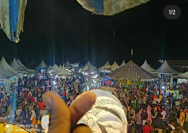 Sempat Ramai Diberitakan Sekarang Begini Kondisi Pasar Malam Muara Sugihan