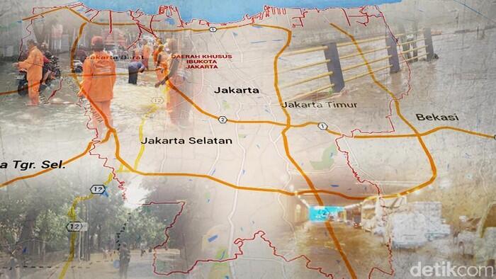 20 RT di Jakarta Tergenang Banjir per Pukul 21.00 WIB, Ini Lokasinya