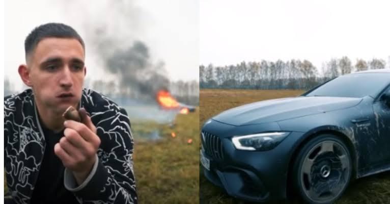 Heboh! Kesal, YouTuber Ini 'BAKAR' Mobil Mewah Untuk Konten !