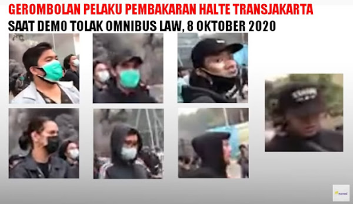 Narasi TV Berhasil Ungkap Wajah Asli Pembakar Halte Transjakarta