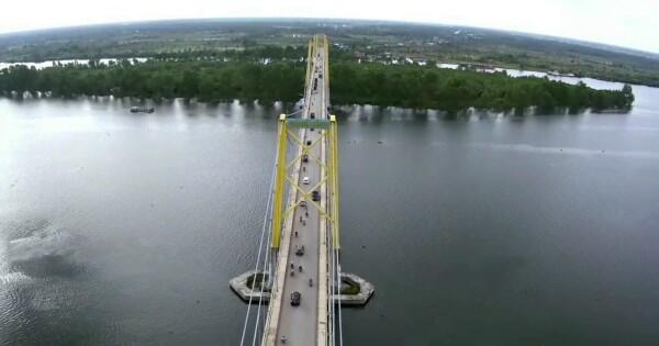 &#91;Coc Reg KalSel&#93; Melintasi Sungai Barito 1.082 m, Jembatan Barito Pemegang Rekor MURI