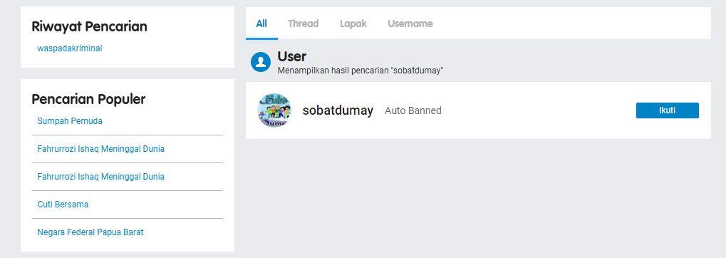 kenapa akun saya yang sobatdumay di auto banned dan dianggap spam?