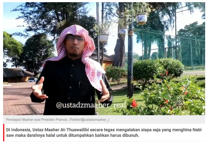 Ustaz Maaher ke Abu Janda: Penghina Nabi Halal Darahnya