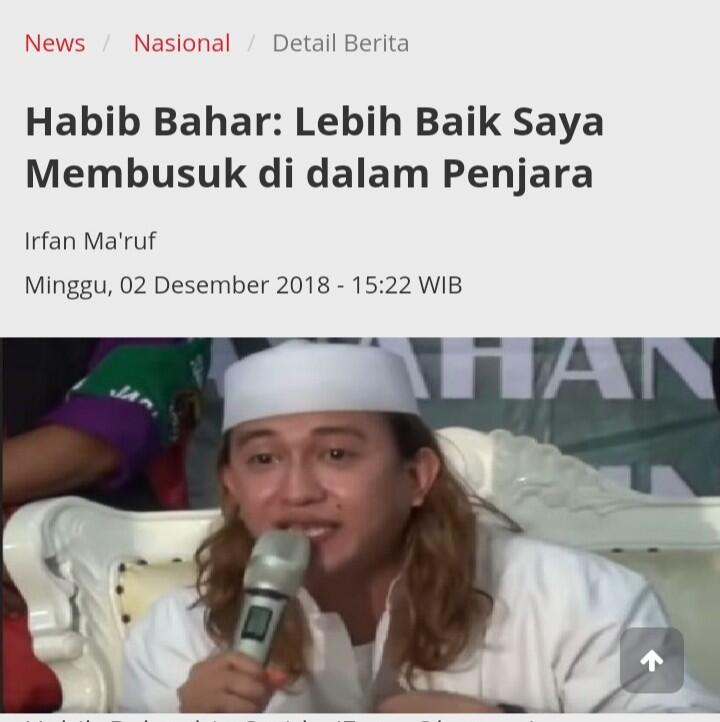 Polisi Pastikan Lanjutkan Kasus Penganiayaan oleh Habib Bahar bin Smith