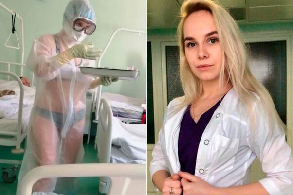 Perawat Rusia paling berani melawan COVID-19 dengan caranya sendiri yang spesial.