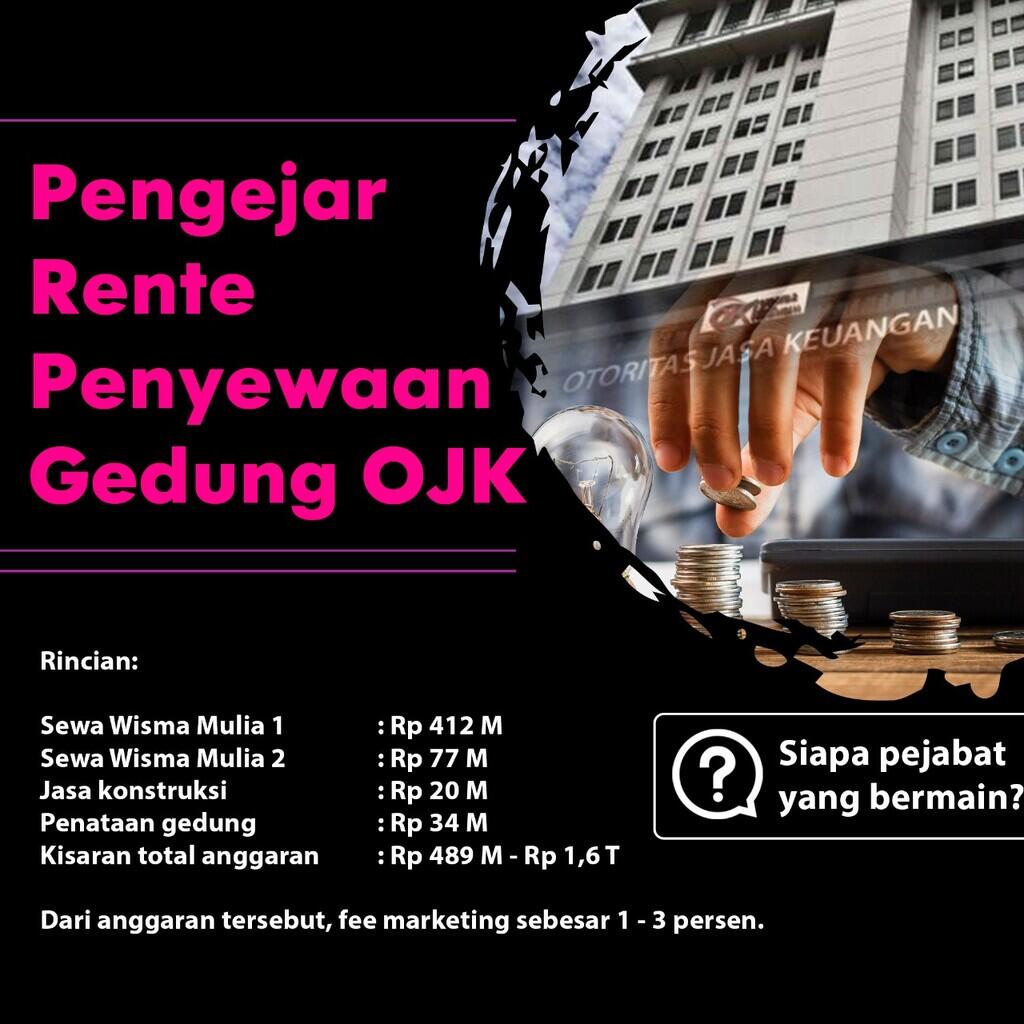 Pemburu Rente Fee Marketing Penyewaan Kantor OJK