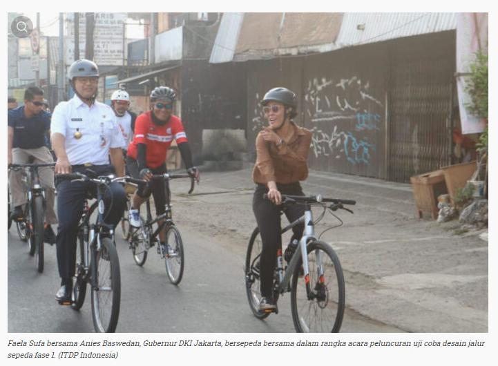 27 Kota di Dunia Ini Dikalahkan Jakarta dalam Sustainable Transport Award 2021