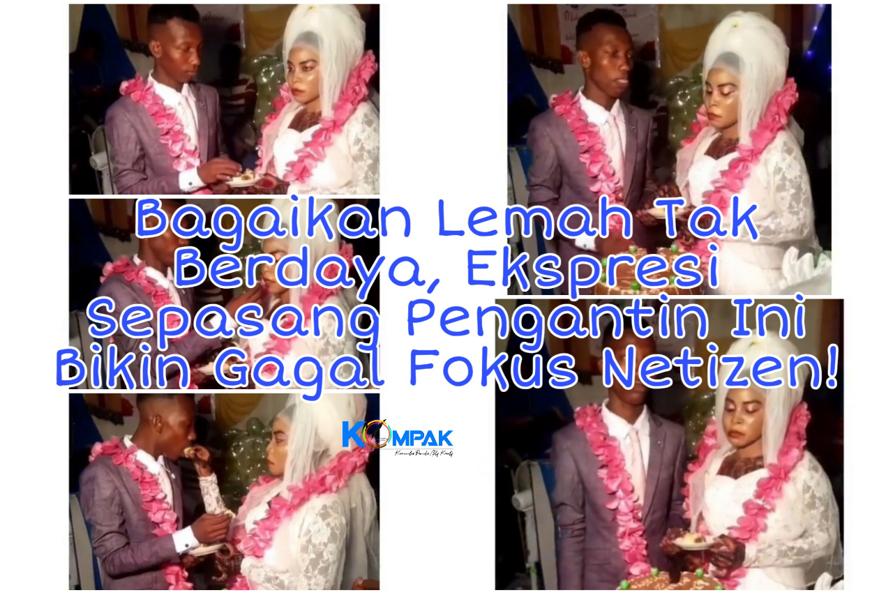 Bagai Lemah dan Tertekan, Ekspresi Sepasang Pengantin Ini Bikin Netizen Gagal Fokus!