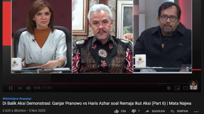 Debat Panas! Haris Azhar vs Ganjar Pranowo soal Pelajar Ikut Demonstrasi