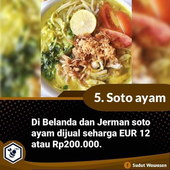 Cuman Rp 10.000 Di Indonesia, Makanan Ini Mahal Di Luar Negeri