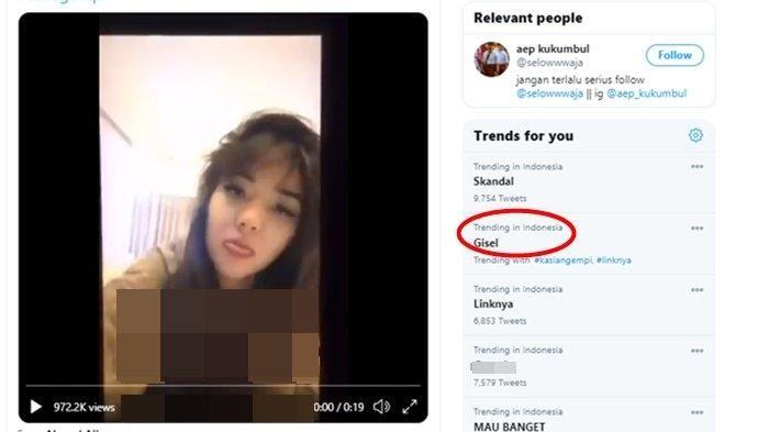 Link 'Video Panas' Mirip Artis GISEL Durasi 19 Detik Jadi Trending Topik Di Medsos !