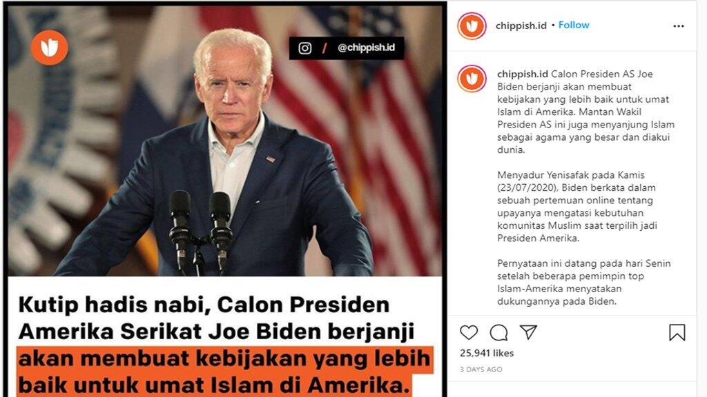 Viral Joe Biden Ucapkan Hadist Nabi Muhammad SAW, Jika Terpilih Lebih Pro Islam?